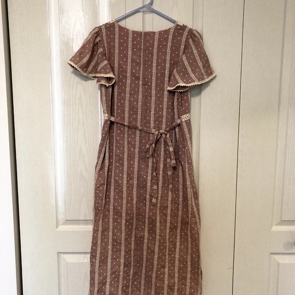 Pink Lace Midi Dress Size S - Picture 2 of 5